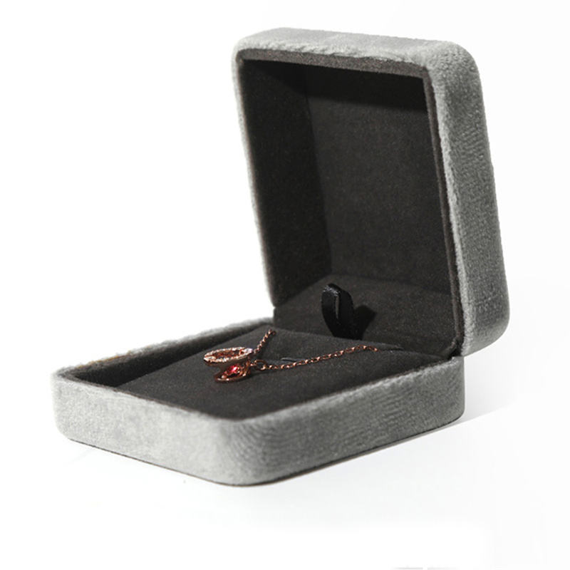 กล่องจี้ขนาดเล็กสีเทา