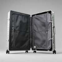 Valise de voyage en aluminium aviation moulé sous pression motif écailles de dragon 20/24 pouces, bagage à main OEM ODM, ensemble de bagages