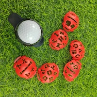 Vente en gros en vrac Doublure de balle de golf en plastique Dessin Marquage Alignement Outil de mise avec pochoirs Marqueur Accessoires de golf