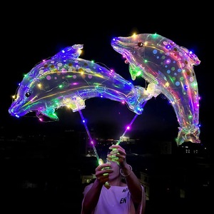 Palloncino palmare incandescente delfino nuovo stile colorato partito a Led palloncino <span class=keywords><strong>per</strong></span> la promozione della scuola materna piccolo regalo di compleanno - Product Image 1