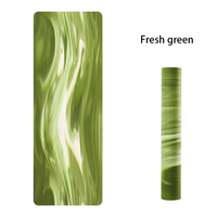 Tapis de yoga camouflage en caoutchouc naturel PU, écologique, antidérapant, épaisseur 5 mm, avec logo personnalisé de luxe, pour femmes, pour la maison