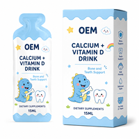 Fournisseur d'usine OEM en gros de compléments alimentaires en vrac : boisson liquide Calcium et Vitamine D pour les os et les articulations