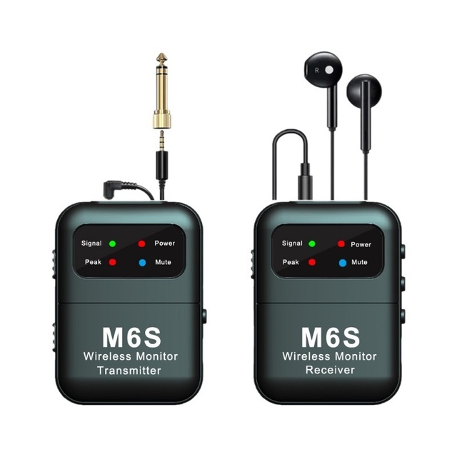 M6S Wireless In-Ear Monitors for Stage Performances Singers Bands-Professional Live Streaming Headphones 20Hz-20KHz Frequency