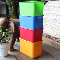 Mini seau de stockage de petite taille à code couleur pour outils de nettoyage