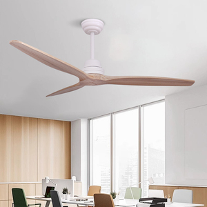 Tuya Wifi Điều Khiển Thông Minh 56 Inch Sắt Cơ Thể DC Động Cơ 3 Rắn Gỗ Lưỡi Phòng Ăn Phòng Ngủ Màu Đen Quạt Trần - Product Image 6