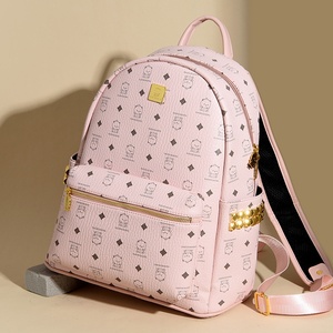 Women's Designer Portable Plush Waterproof PU Leather Laptop <b>Backpack</b> Stylish College Business Students Physiological - Product Image 3