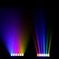 SHEHDS Barra de Luces Móviles con Zoom de 6*60W RGBW Pixel LED Colorado PXL Curve 12 para Conciertos al Aire Libre, Eventos, Fiestas y Teatro