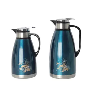 2023 NEW Product Green Hot Sell 304 Double Wall Stainless Steel Arabic Coffee Pot for 24hr Hot Cold Coffee Water Tea