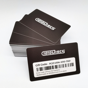 Carte de chèque cadeau en plastique au design personnalisé avec valeur unique et code <span class=keywords><strong>à</strong></span> barres - Product Image 5