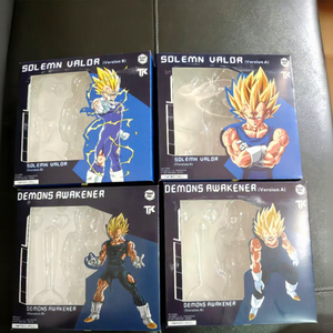 Figura de PVC de Anime a Escala 1:12 de <span class=keywords><strong>Vegeta</strong></span> <span class=keywords><strong>Majin</strong></span> Super Saiyan SSJ con Daños de Batalla, Black Hole TK Z SHF, 15 cm - Product Image 5