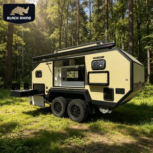 Caravane tout-terrain à double essieu, caravane de <span class=keywords><strong>camping</strong></span> hors route avec toilettes, capacité 6 personnes, marché espagnol - Product Image 1