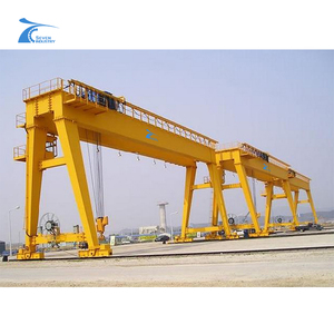 Đường sắ<span class=keywords><strong>t</strong></span> gắn đôi dầm 50 <span class=keywords><strong>t</strong></span>ấn cổng container giàn cần cẩu giá - Product Image 1