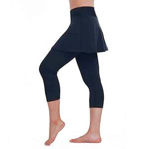 Vêtements de tennis grande taille pour femmes européennes et américaines Pantalons de yoga à haute élasticité Culottes pour filles grasses Pantalons de tennis amincissants Jupes - Product Image 4