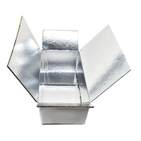 Carpeta de Cartón Corrugado con Doble Pared Aislante, Materiales Reciclados, Laminación Mate y Grabado en Relieve para Envío en Cadena de Frío