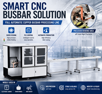 Máquina CNC para Procesamiento de Barras Colectoras, Alimentación Servo Automática, Doblado Vertical Plano ±0.1mm, Punzonado y Corte 3 en 1, Dobladora de Barras de Cobre