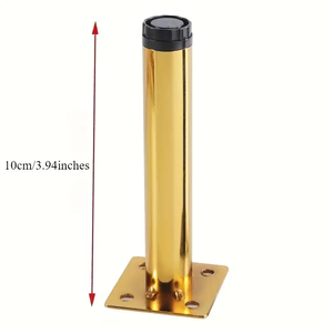 Pieds <span class=keywords><strong>de</strong></span> canapé dorés réglables, pieds <span class=keywords><strong>de</strong></span> meubles en métal, pieds <span class=keywords><strong>de</strong></span> <span class=keywords><strong>table</strong></span>, pieds <span class=keywords><strong>de</strong></span> canapé modernes en métal <span class=keywords><strong>de</strong></span> 4 pouces avec vis <span class=keywords><strong>de</strong></span> remplacement - Product Image 2