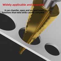 Foret étagé BEILI HSS Co à cannelure spirale droite pour clé à chocs électrique, auto-centrant pour acier inoxydable, fer et aluminium
