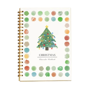 Quaderno di acquerello natalizio con esercizi guidati, rilegato a spirale, 28 pagine, carta <span class=keywords><strong>per</strong></span> acquerello, regalo <span class=keywords><strong>per</strong></span> adolescenti e <span class=keywords><strong>adulti</strong></span> - Product Image 3