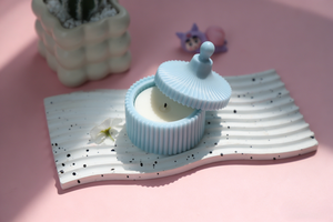 Moule en silicone côtelé 3D géométrique pour pot avec couvercle, <span class=keywords><strong>kit</strong></span> DIY pour résine époxy, bougie, récipient en béton, boîte de rangement - Vente en gros - Product Image 5