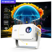 Projecteur MAGCUBIC L018 4K avec Wifi, projecteur intelligent 1080P, mise au point automatique et correction automatique de la distorsion trapézoïdale