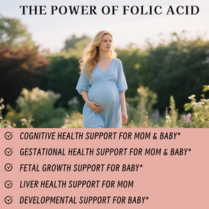 Bán hàng nóng Axit <span class=keywords><strong>Folic</strong></span> Gummies hỗ trợ miễn dịch cho thai folate trước khi sinh gummies bổ sung - Product Image 4
