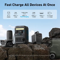 Station d'alimentation portable 300W 288Wh, chargeur rapide USB-C Anker SOLIX C300X 140W, sangle offerte pour le camping, la vie hors réseau et la nature