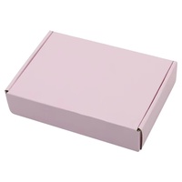 Boîtes à vêtements personnalisées imprimées en rose rouge Boîte postale en carton ondulé Boîte d'emballage avec logo pour chaussures vêtements