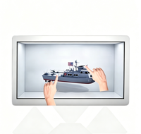 Pantalla LED Transparente de 86 Pulgadas para Video Wall, Gabinete de Exhibición Digital Interactivo con IA para Museos, Exposiciones Comerciales en Interiores