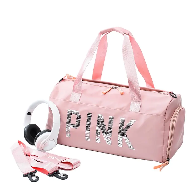 Sac de sport à une épaule rose unisexe, tendance, sport, yoga et fitness