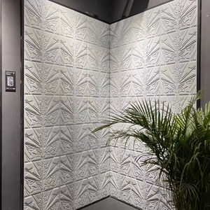 خلفية مخصصة متينة ، لوح حائط مرن ، نحت جلد ثلاثي الأبعاد ، تطريز منزلي داخلي - Product Image 1