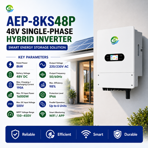 Inversor Solar Híbrido de 8KW con Entrada de Energía Solar de 16000W, Carga de Batería de 190A y Tecnología Dual MPPT - Product Image 2