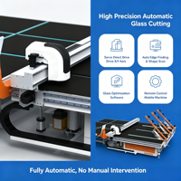 Machine de découpe automatique de verre CNC en gros YTJ3829, norme CE, épaisseur 3-18 mm