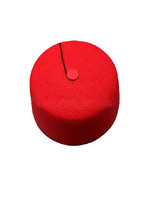 Sombrero de Fez rojo de fieltro de lana australiana para adultos 100%, borla de estilo turco para pesca informal, accesorio de disfraz marroquí, Color Borgoña