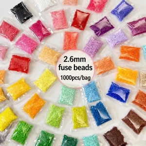 264 couleurs, perles à fusionner de 2,6 mm, pack de recharge 1000 pièces/sac, perles à <span class=keywords><strong>repasser</strong></span>, série couleur complète, matériaux d'artisanat DIY pour kit de perles Perler - Product Image 4