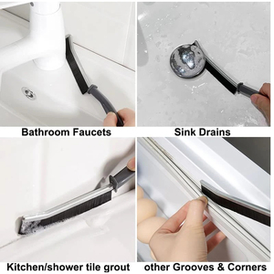 Hard-Bristled Crevice Cleaning <b>Brush</b> Grout Cleaner <b>Scrub</b> <b>Brush</b> Deep Tile Joints Crevice Cleaning <b>Brush</b> Tools - Product Image 5