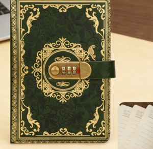Carnet de notes A5 rétro avec serrure, carnet créatif épaissi pour étudiants, papeterie - Product Image 3