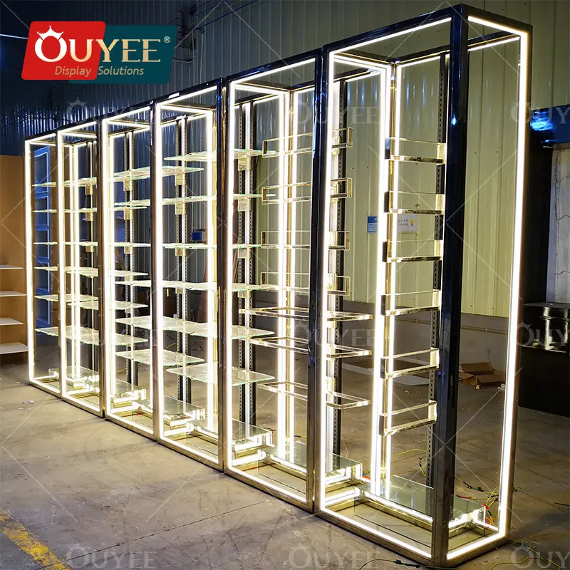 Factory High End Boutiques Clothes Store Customized Display Shelf Clothing Store Display Design Idea