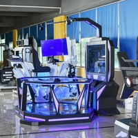 Simulateur de tapis roulant de réalité virtuelle à 360 degrés Kuermai pour parcs d'attractions commerciaux intérieurs, en tôle et acrylique, pour jeux de marche