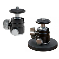 Rotule de trépied robuste en métal avec adaptateur de fixation griffe porte-accessoire pour appareil photo et vidéo, base magnétique