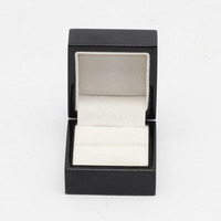 Petite boîte à bijoux en bois antique - Forme rectangulaire - Boîte de rangement pour bijoux et bagues