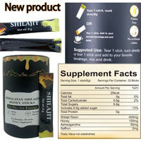 Aogubio OEM, testé en laboratoire, bâtonnets de miel de shilajit et d'ashwagandha, shilajit pur de l'Himalaya avec miel de manuka, plus de 85 oligo-éléments