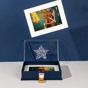 Boîte d'impression de Noël emballage en verre étiquettes de broderie boîte-<span class=keywords><strong>cadeau</strong></span> de <span class=keywords><strong>naissance</strong></span> de bébé boîte-<span class=keywords><strong>cadeau</strong></span> personnalisée personnalisée <span class=keywords><strong>maman</strong></span> souvenir Album Photo boîte-<span class=keywords><strong>cadeau</strong></span> - Product Image 3