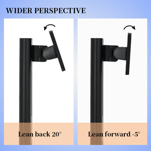 Màn hình ARM Mount VESA đứng có thể điều chỉnh chiều cao nghiêng xoay khung nhôm chủ màn hình bàn nhiệm vụ nặng nề - Product Image 4