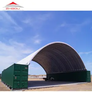 Goedkope Fabriek Prijs Pvc Stof Cover Grote Dubbele Bogen Lowes Metalen Carports Koepel Loodsen Container Shelter Tent