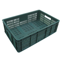 Caisse et panier de stockage alimentaire en plastique maillé empilable et recyclable 600*400*120mm – Contenants en plastique pour fruits et aliments
