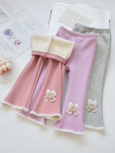 Versione Coreana di <span class=keywords><strong>Pantaloni</strong></span> a Zampa d'Elefante in <span class=keywords><strong>Velluto</strong></span> Ispessito per Ragazze, Stile Casual Slim Fit per Autunno e Inverno - Product Image 2