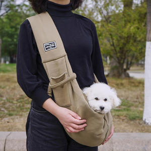 Fabricante de origen, transportador de mascotas de poliéster, manos libres, portátil, plegable con hebilla de seguridad, bandolera para mascotas, bolsa para salir - Product Image 2