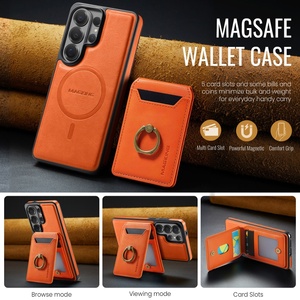 เคสโทรศัพท์แบบกระเป๋าหนัง PU แม่เหล็กสำหรับธุรกิจ สำหรับ Samsung S26 S23 S24 S25 Ultra Plus FE พร้อมช่องใส่บัตรและขาตั้งป้องกัน - Product Image 4