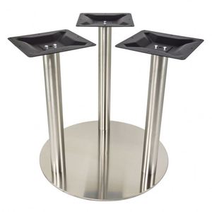 WEKIS Stainless Steel <b>Square</b> Style Indoor Columns Boardroom <b>Tables</b> Meeting Rooms Large Work Pedestal Round <b>Table</b> Bases - Product Image 1