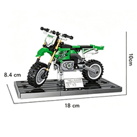 Juego de Bloques de Construcción Personalizados para Niños, Modelo de Motocicleta, Juguete Educativo, Juego de Coches de Plástico, Venta Caliente 2026
